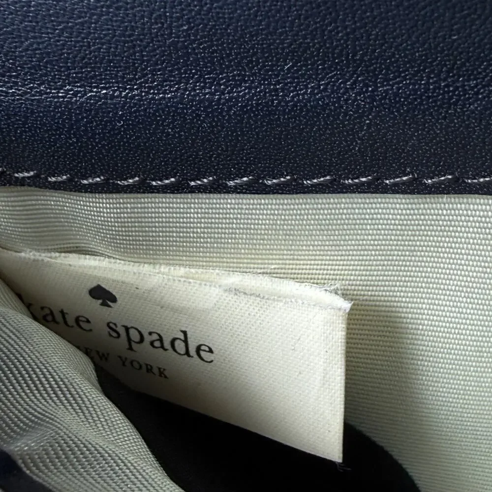 Kate Spade Schuyler Large Slim Bifold Saffiano Wallet Black